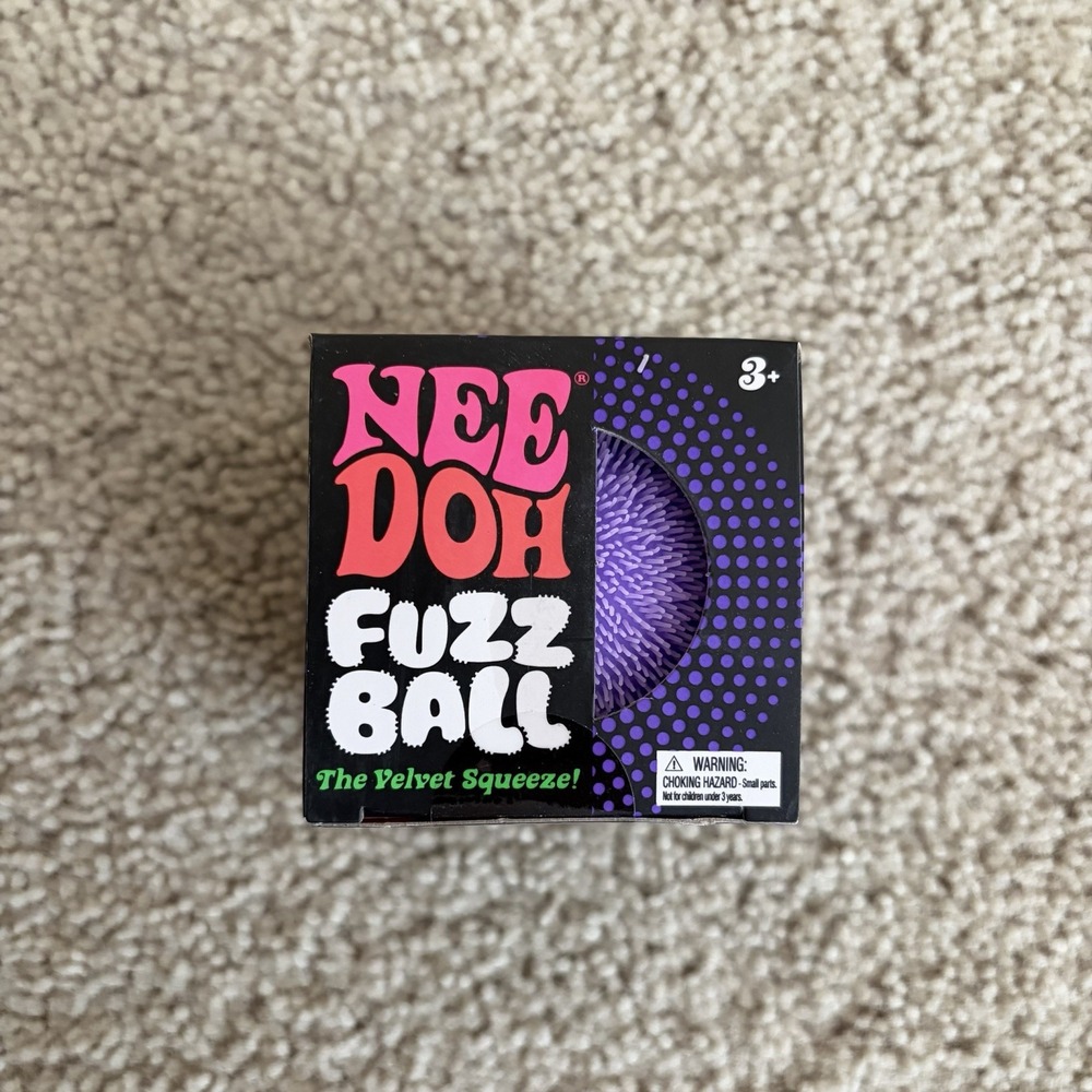 NeeDoh Fuzz Ball Velvet Squeeze PURPLE 💜 New In Box
